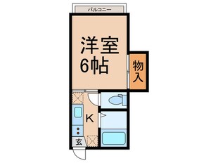 フラットハマの物件間取画像